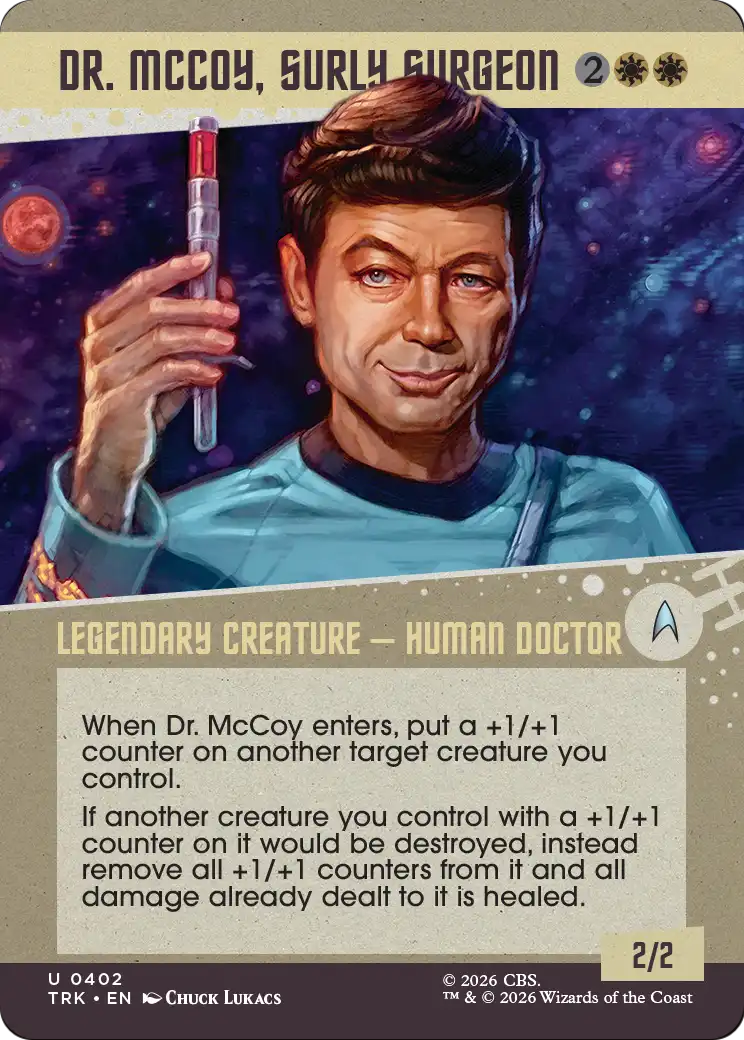 Dr. McCoy, Surly Surgeon (Showcase) [Star Trek] | Gate City Games LLC