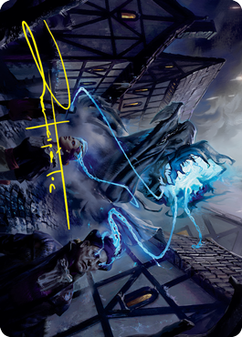 Dreamshackle Geist Art Card (Gold-Stamped Signature) [Innistrad: Crimson Vow Art Series] | Gate City Games LLC