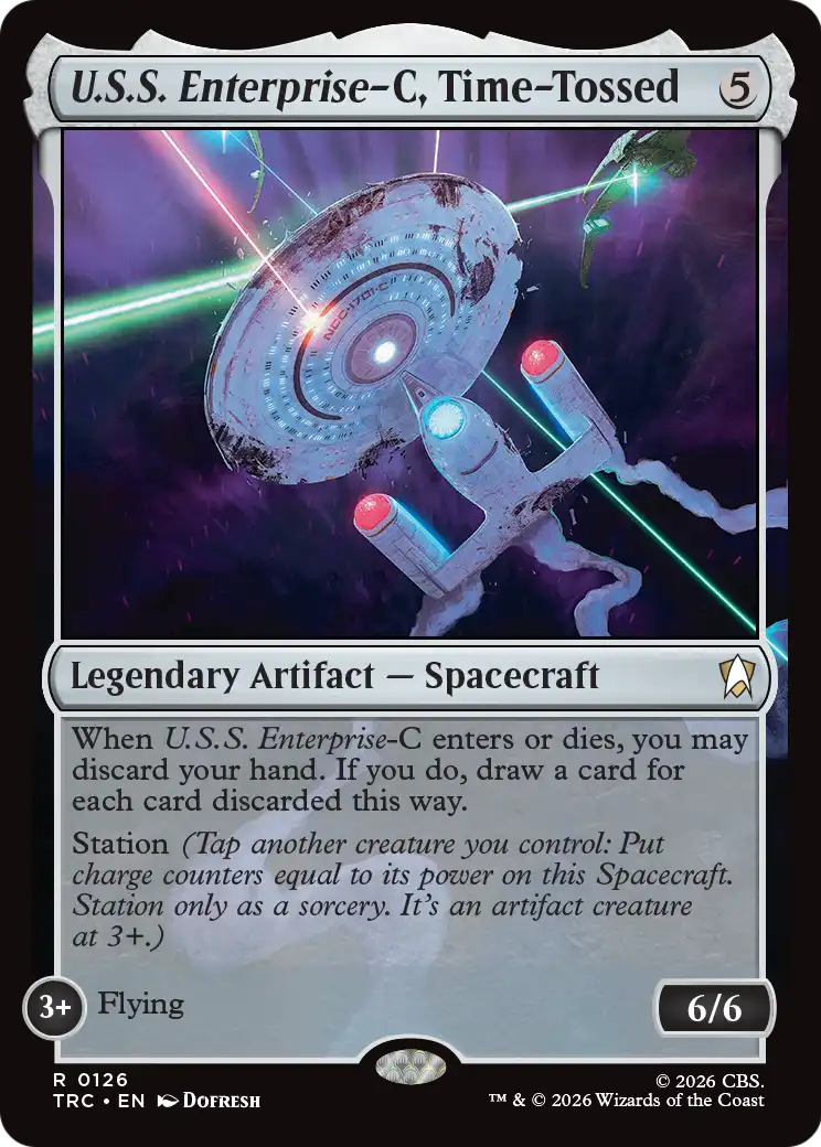 U.S.S. Enterprise-C, Time-Tossed (Surge Foil) [Star Trek Commander] | Gate City Games LLC