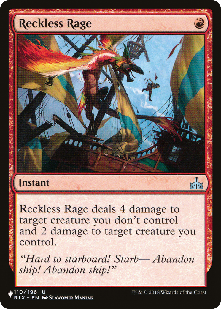 Reckless Rage [The List] | Gate City Games LLC