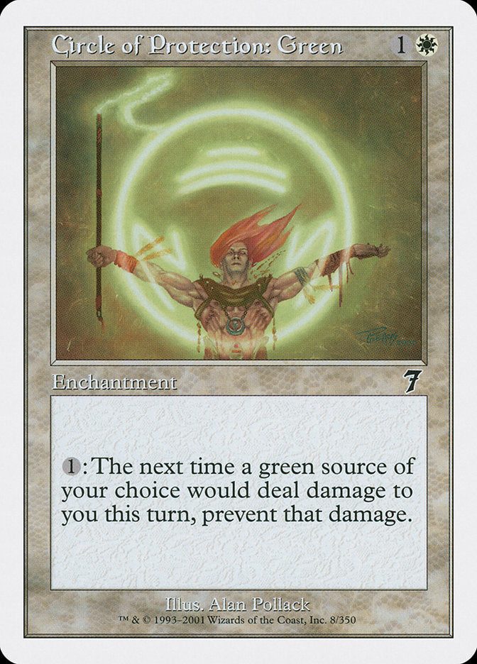Circle of Protection: Green [Seventh Edition] | Gate City Games LLC