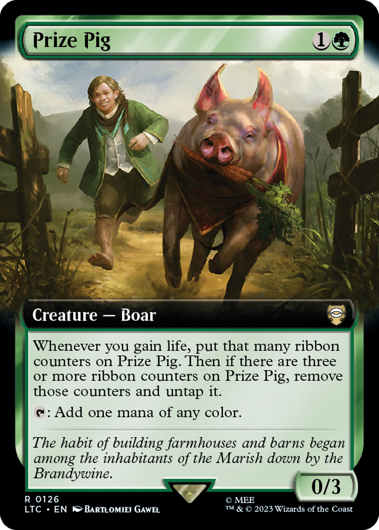 Prize Pig (Extended Art) [The Lord of the Rings: Tales of Middle-Earth Commander] | Gate City Games LLC