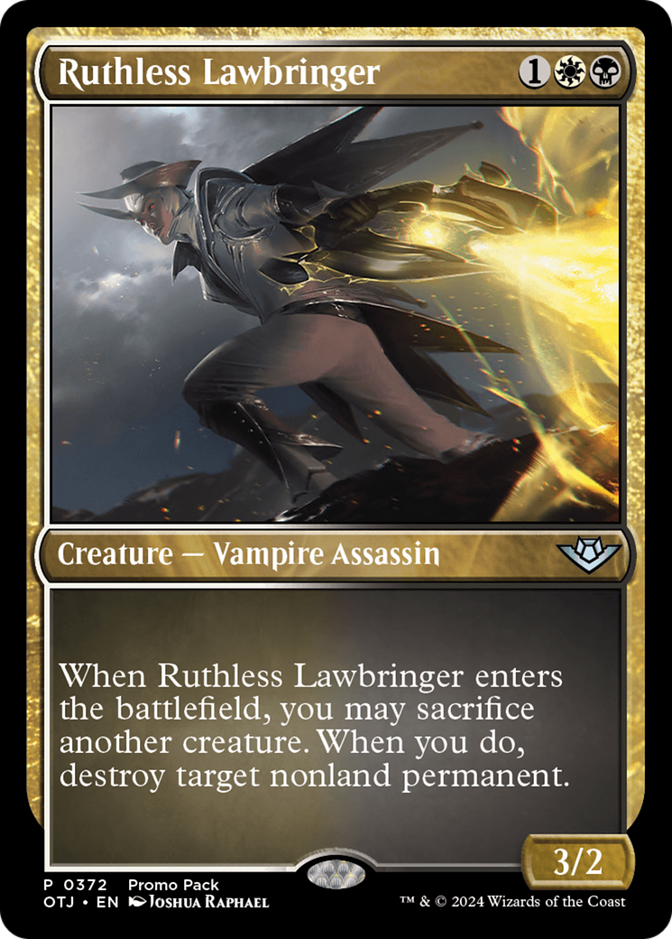 Ruthless Lawbringer (Promo Pack) [Outlaws of Thunder Junction Promos] | Gate City Games LLC