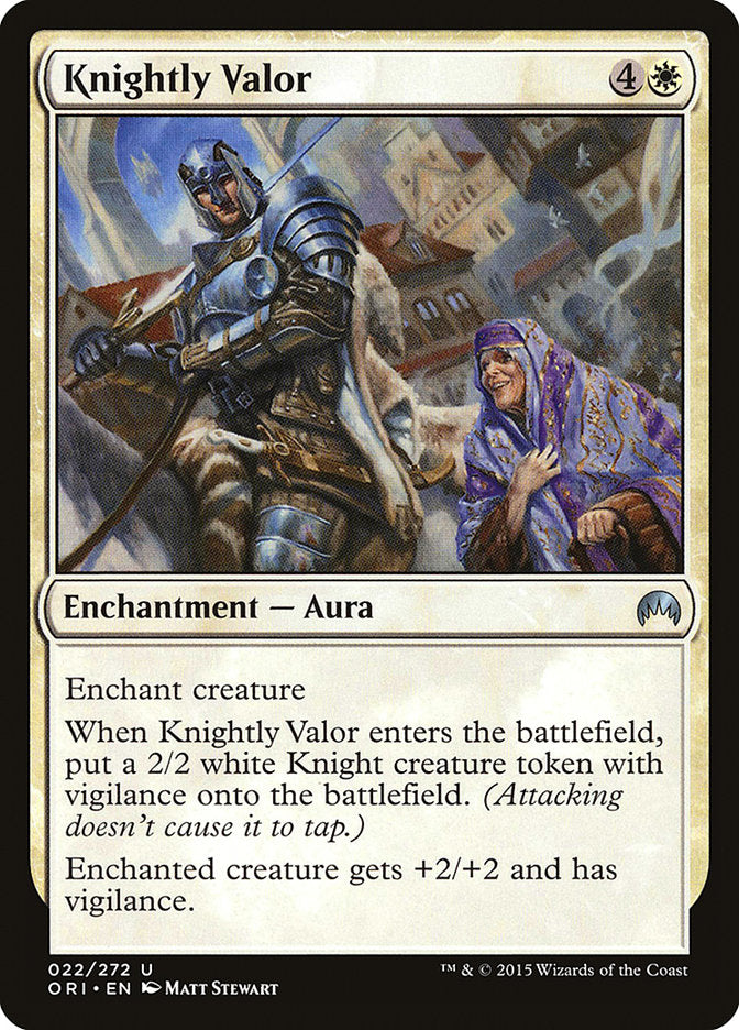 Knightly Valor [Magic Origins] | Gate City Games LLC
