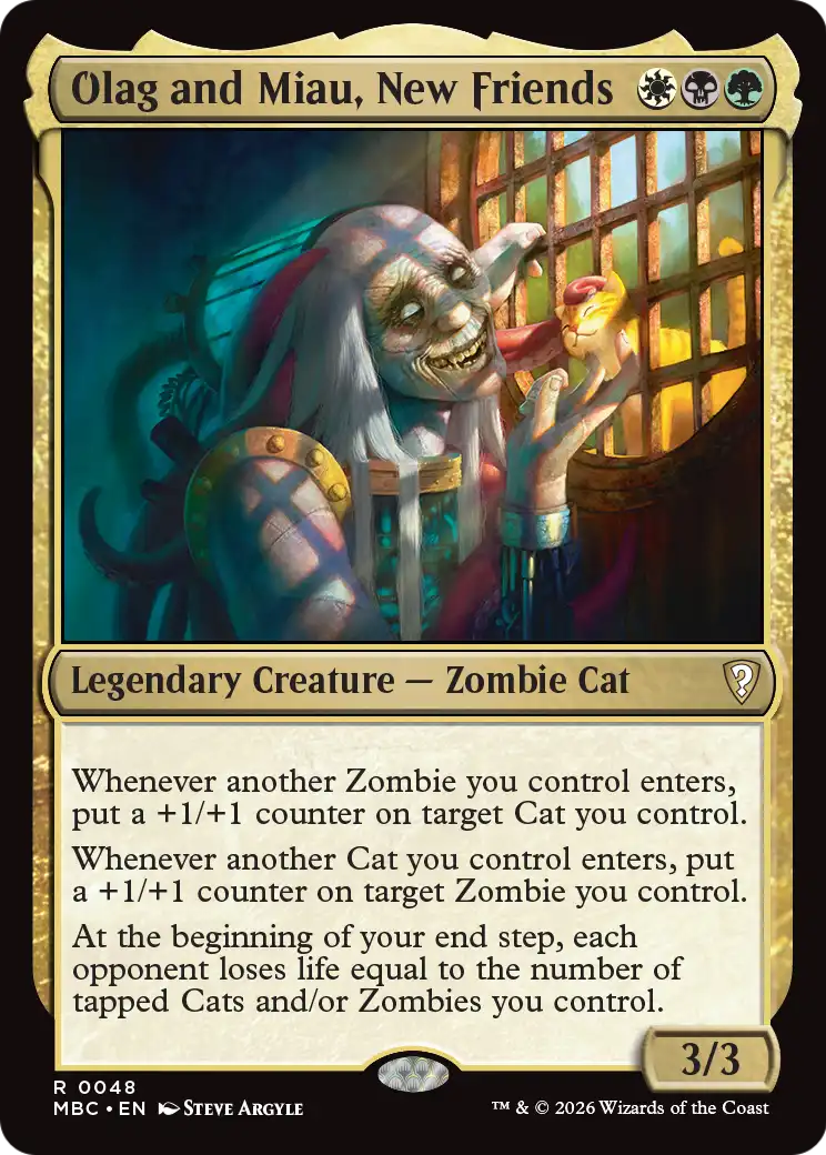 Olag and Miau, New Friends [Mystery Booster: Commander Edition] | Gate City Games LLC