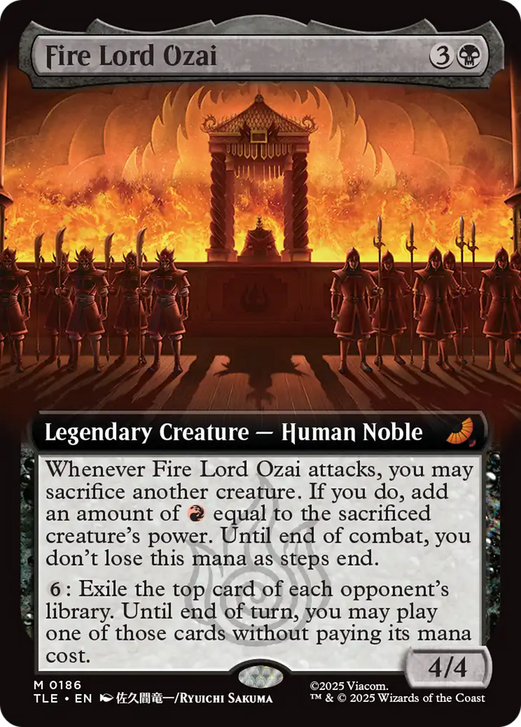 Fire Lord Ozai (Extended Art) [Avatar: The Last Airbender: Eternal-Legal] | Gate City Games LLC