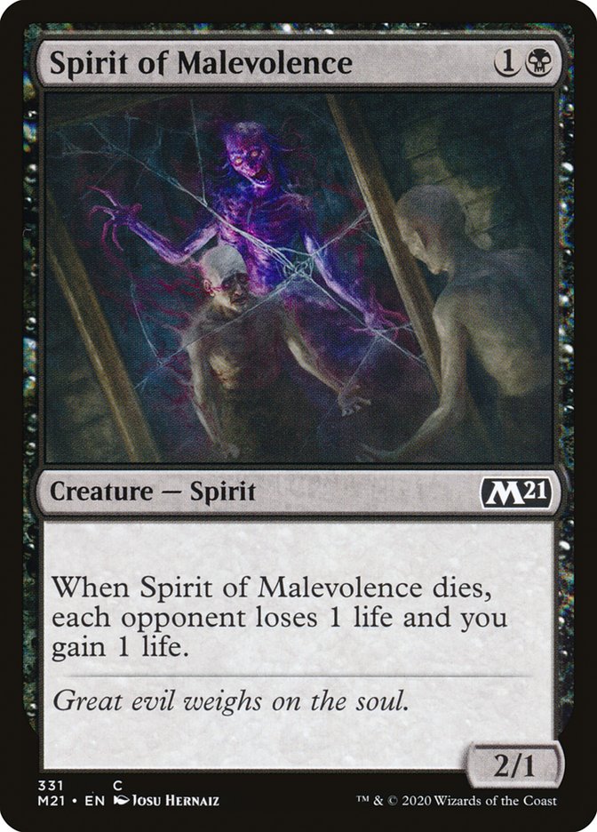 Spirit of Malevolence [Core Set 2021] | Gate City Games LLC