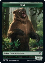 Kavu // Bear Double-Sided Token [Dominaria United Commander Tokens] | Gate City Games LLC