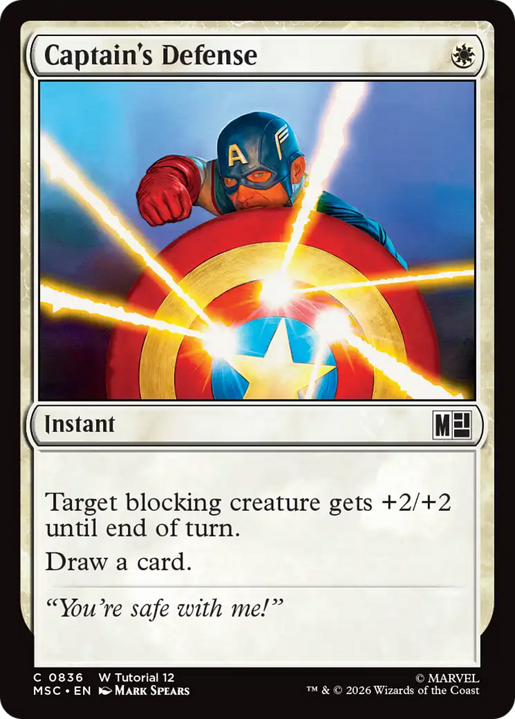 Captain's Defense [Marvel Super Heroes Commander] | Gate City Games LLC