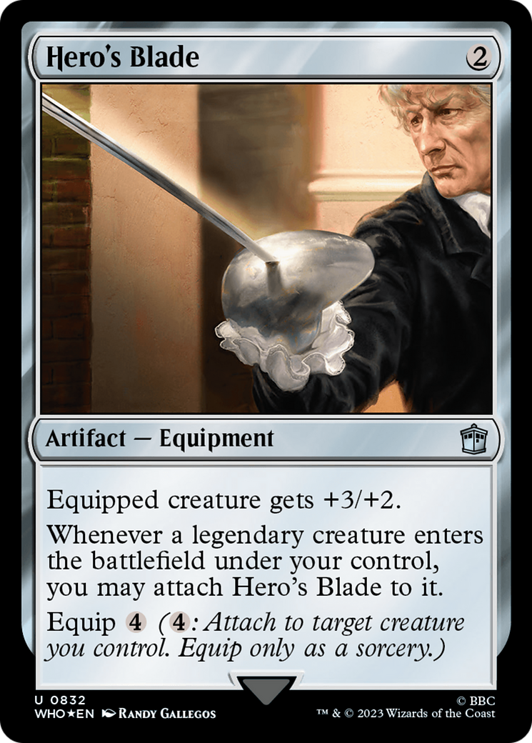 Hero's Blade (Surge Foil) [Doctor Who] | Gate City Games LLC