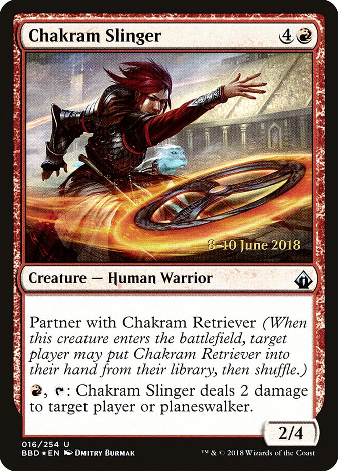 Chakram Slinger [Battlebond Prerelease Promos] | Gate City Games LLC