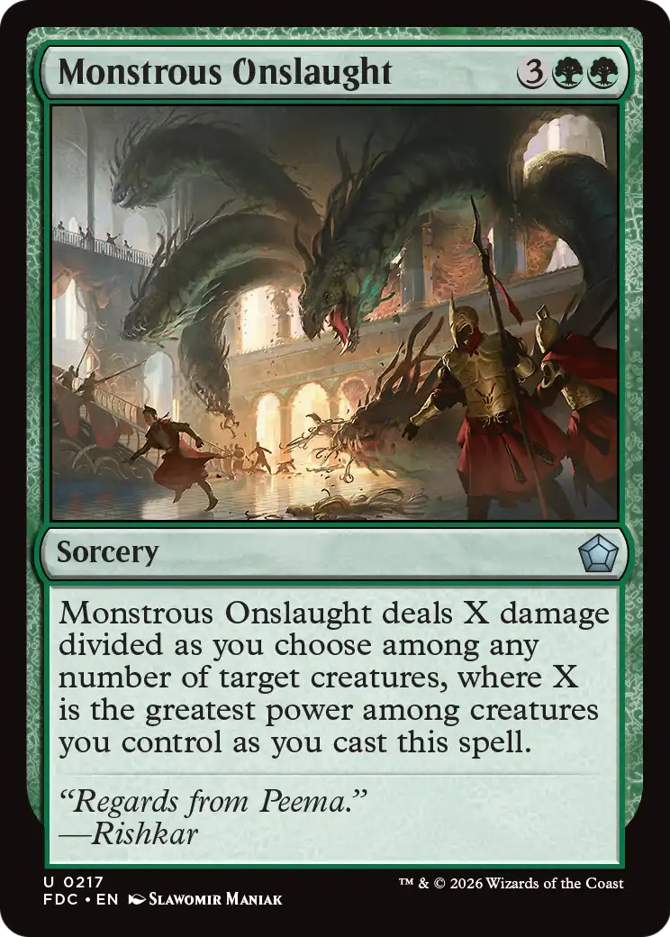 Monstrous Onslaught [Foundations Commander] | Gate City Games LLC