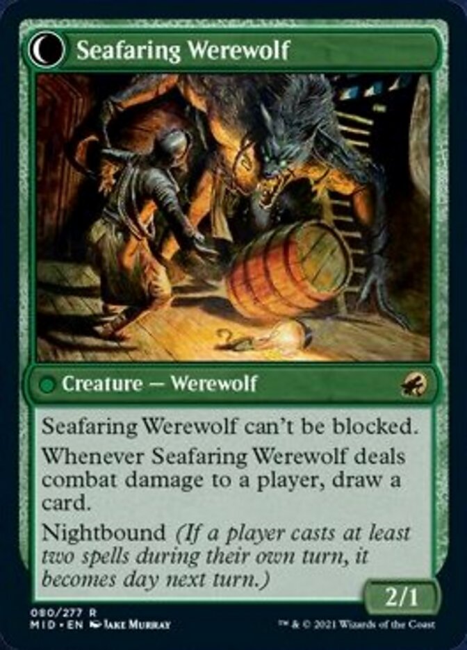 Suspicious Stowaway // Seafaring Werewolf [Innistrad: Midnight Hunt] | Gate City Games LLC