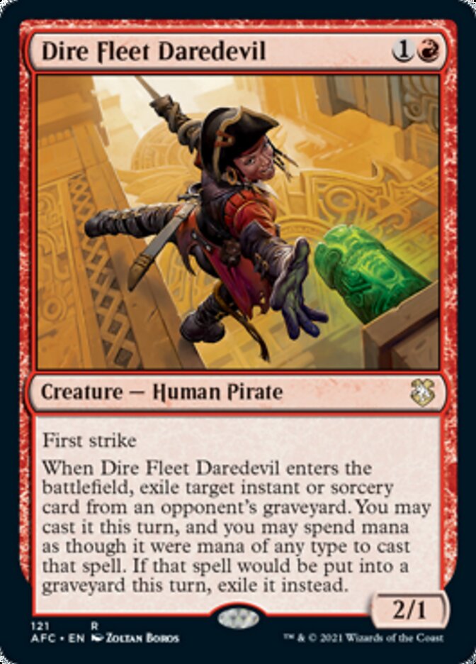 Dire Fleet Daredevil [Dungeons & Dragons: Adventures in the Forgotten Realms Commander] | Gate City Games LLC