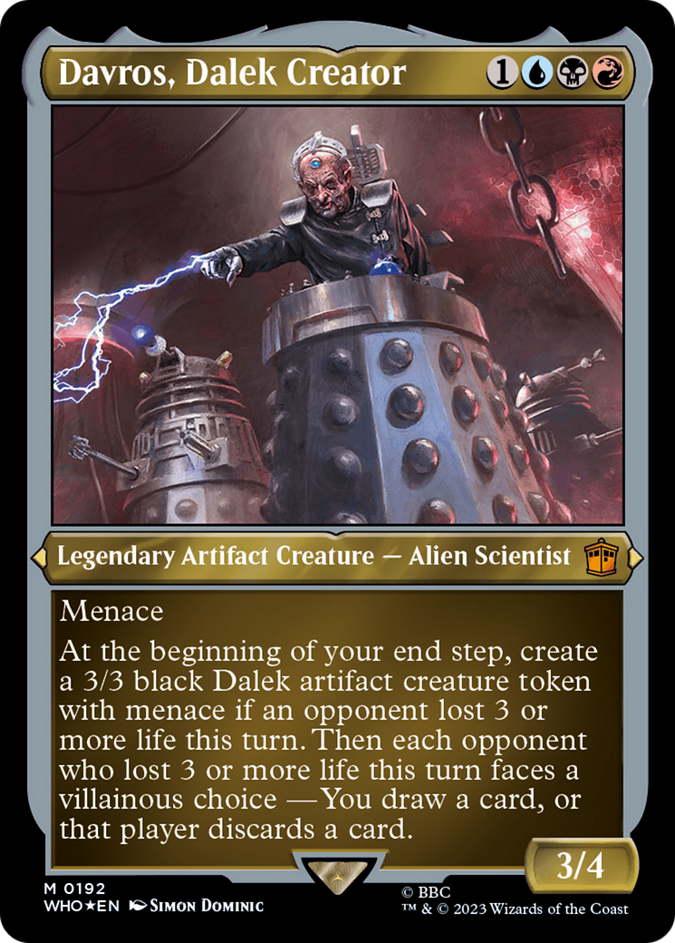 Davros, Dalek Creator (Display Commander) - Thick Stock [Doctor Who] | Gate City Games LLC
