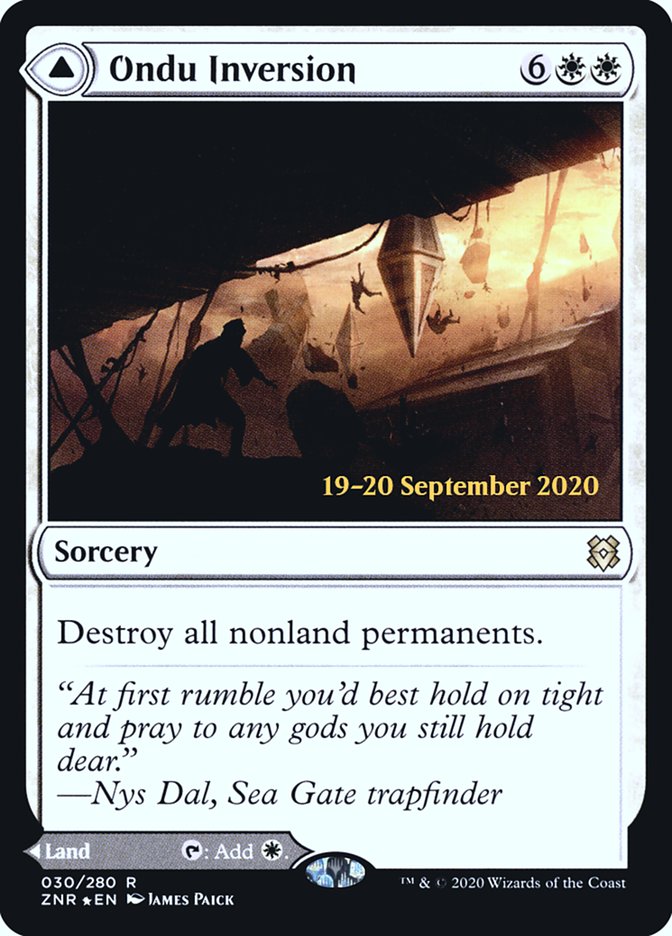Ondu Inversion // Ondu Skyruins [Zendikar Rising Prerelease Promos] | Gate City Games LLC
