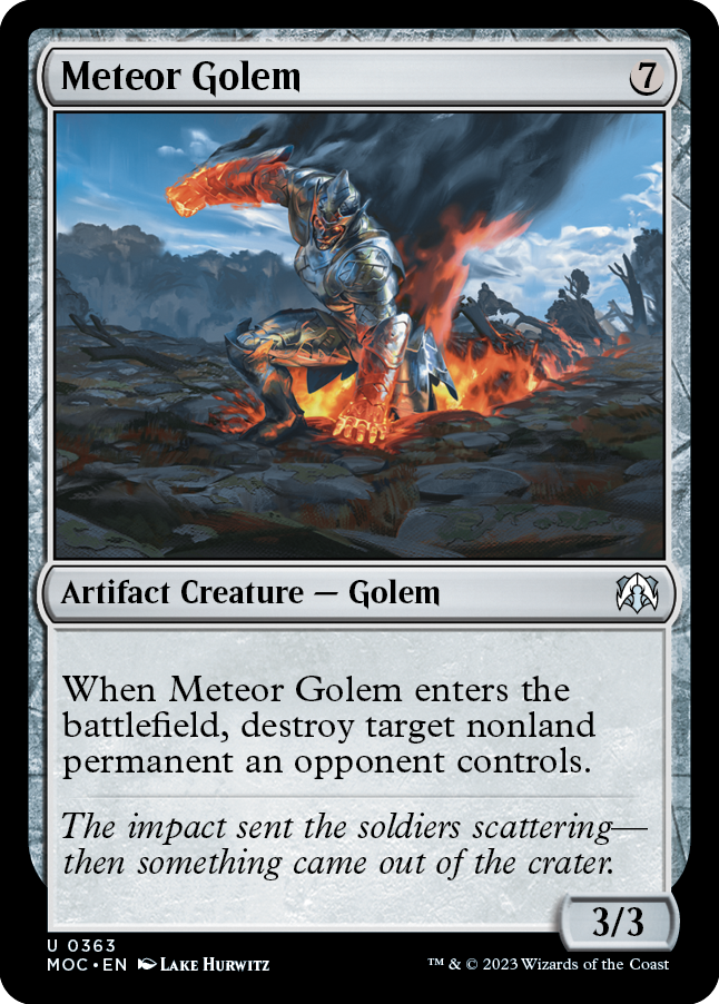 Meteor Golem [March of the Machine Commander] | Gate City Games LLC