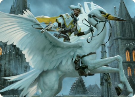 Gryff Rider Art Card [Innistrad: Crimson Vow Art Series] | Gate City Games LLC