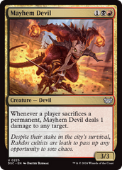 Mayhem Devil [Duskmourn: House of Horror Commander] | Gate City Games LLC