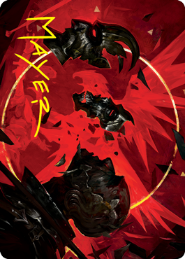 Abrade Art Card (Gold-Stamped Signature) [Innistrad: Crimson Vow Art Series] | Gate City Games LLC