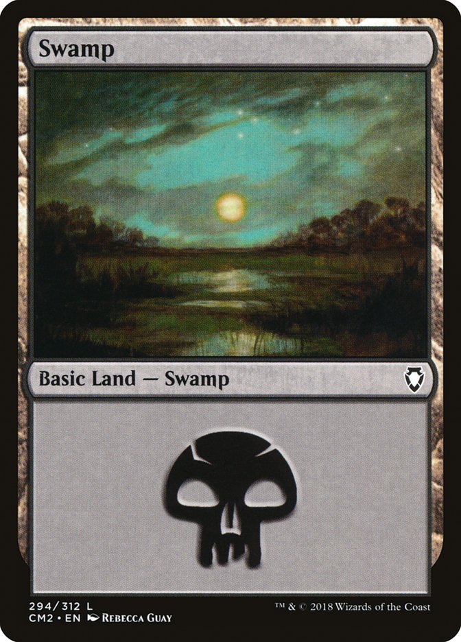 Swamp (294) [Commander Anthology Volume II] | Gate City Games LLC