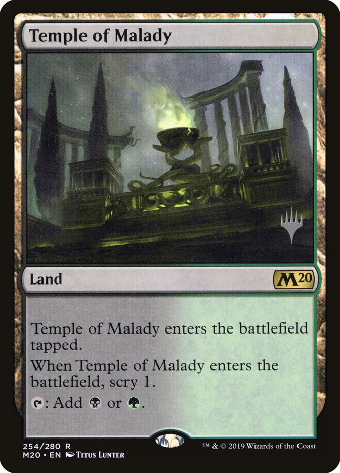 Temple of Malady (Promo Pack) [Core Set 2020 Promos] | Gate City Games LLC