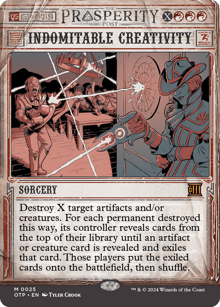 Indomitable Creativity [Outlaws of Thunder Junction: Breaking News] | Gate City Games LLC