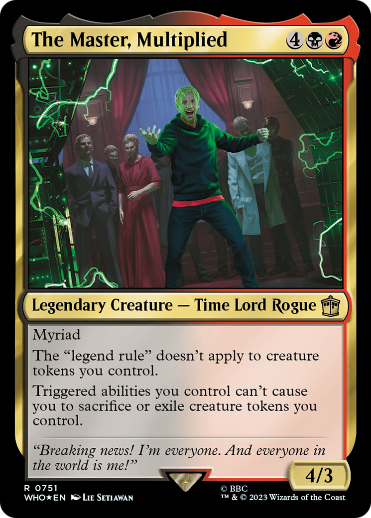 The Master, Multiplied (Surge Foil) [Doctor Who] | Gate City Games LLC