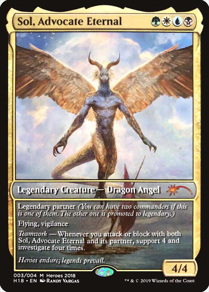 Sol, Advocate Eternal [Heroes of the Realm 2018] | Gate City Games LLC