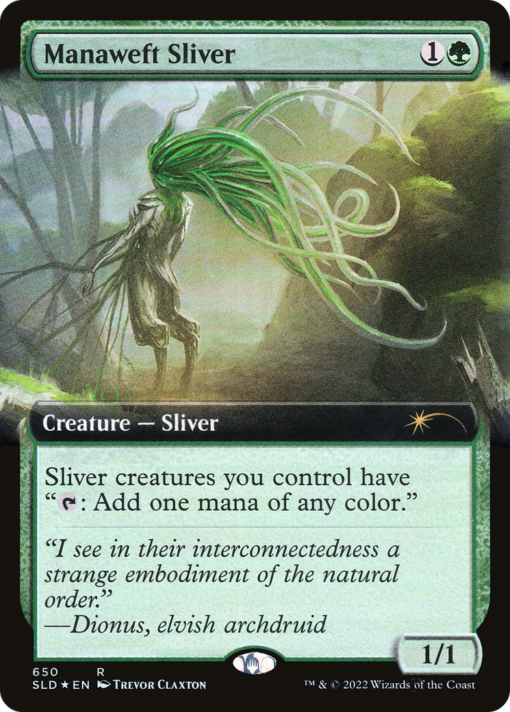 Manaweft Sliver (Extended Art) [Secret Lair Drop Promos] | Gate City Games LLC