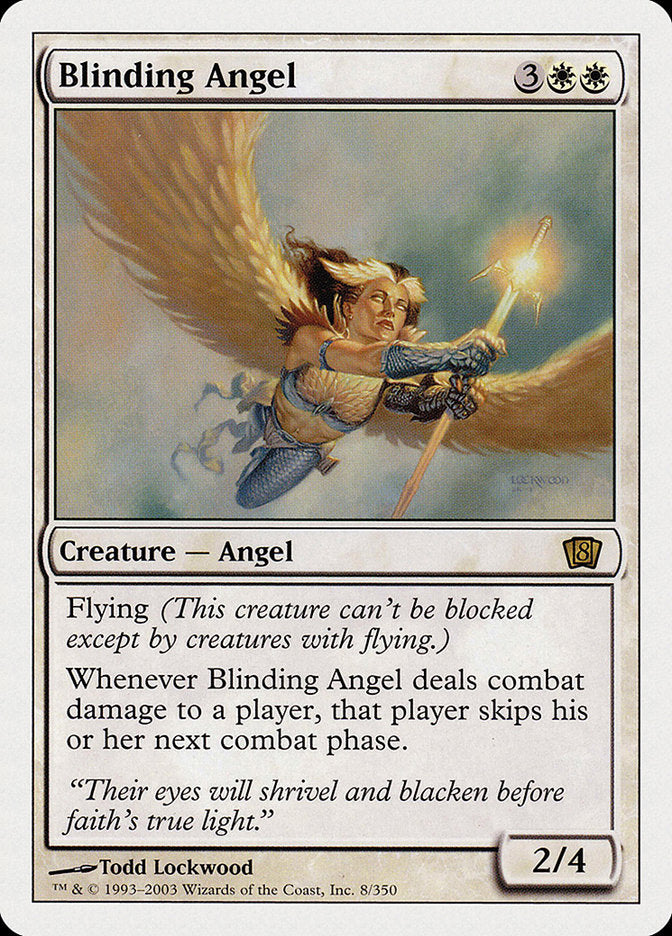 Blinding Angel (8th Edition) [Oversize Cards] | Gate City Games LLC