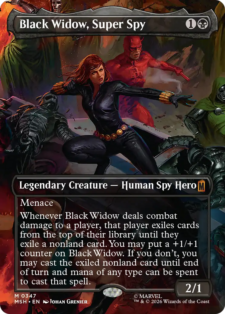 Black Widow, Super Spy (Borderless) (0347) [Marvel Super Heroes] | Gate City Games LLC