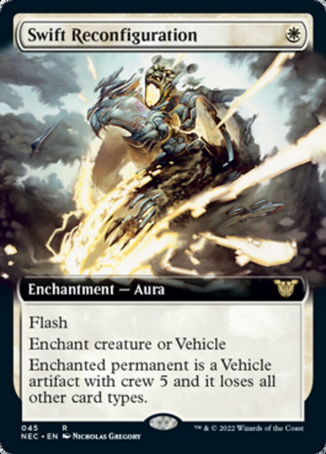 Swift Reconfiguration (Extended Art) [Kamigawa: Neon Dynasty Commander] | Gate City Games LLC