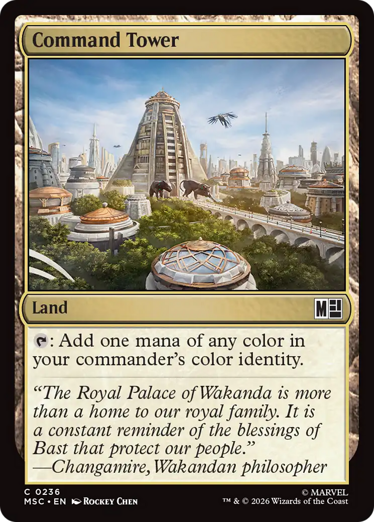 Command Tower (0236) (Surge Foil) [Marvel Super Heroes Commander] | Gate City Games LLC