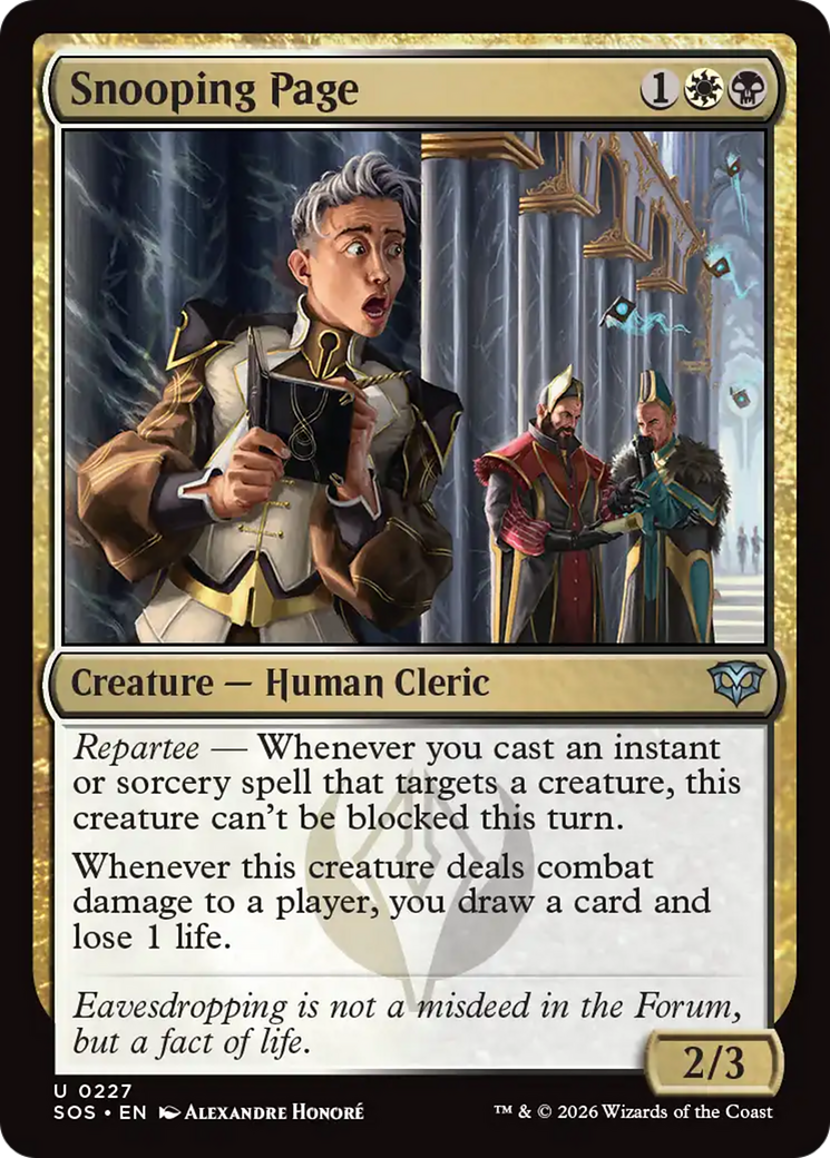Snooping Page [Secrets of Strixhaven] | Gate City Games LLC