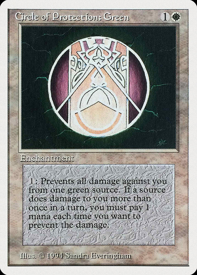 Circle of Protection: Green [Summer Magic / Edgar] | Gate City Games LLC