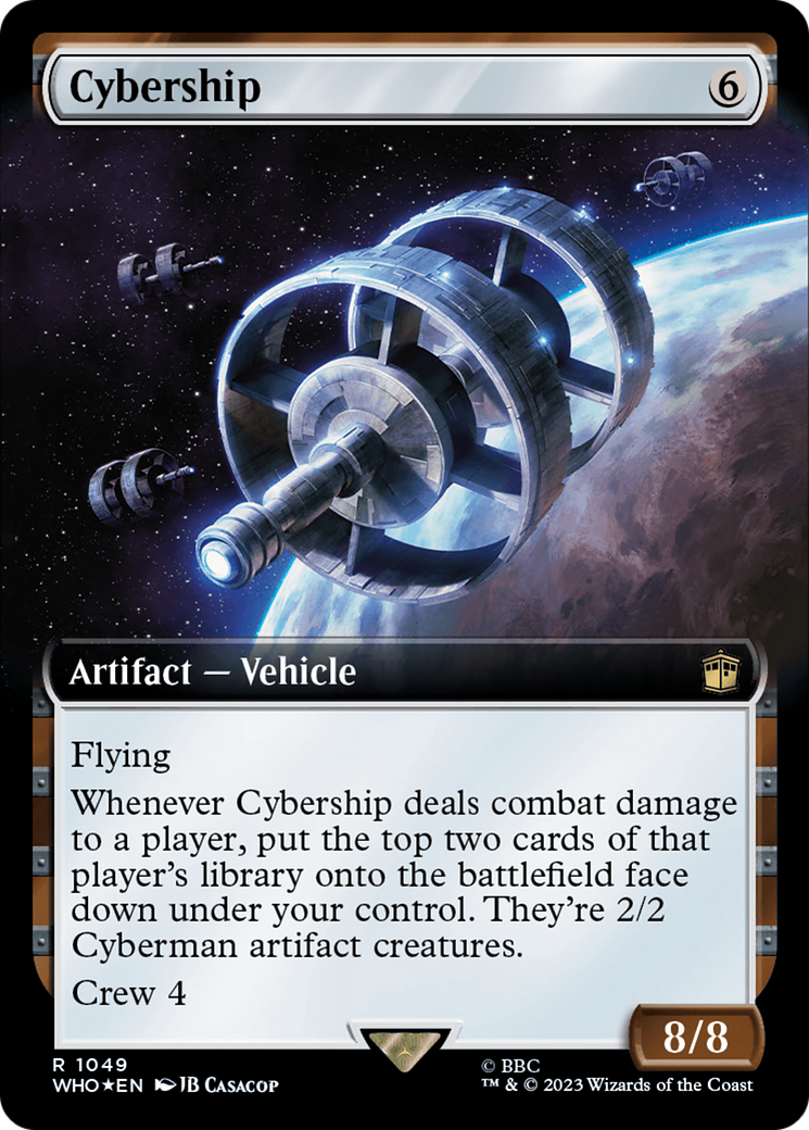 Cybership (Extended Art) (Surge Foil) [Doctor Who] | Gate City Games LLC