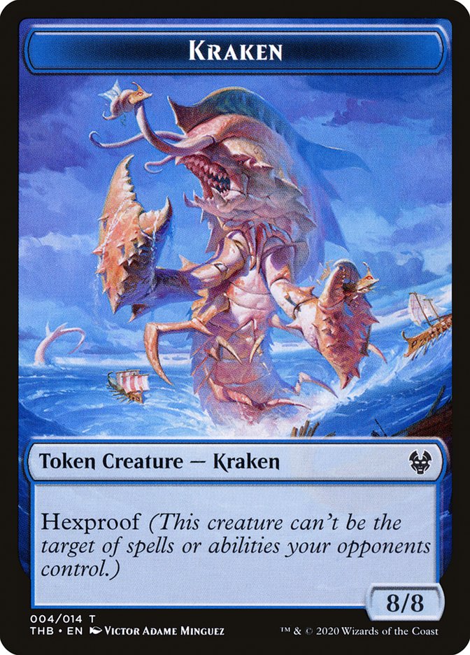 Human Soldier // Kraken Double-Sided Token [Theros Beyond Death Tokens] | Gate City Games LLC