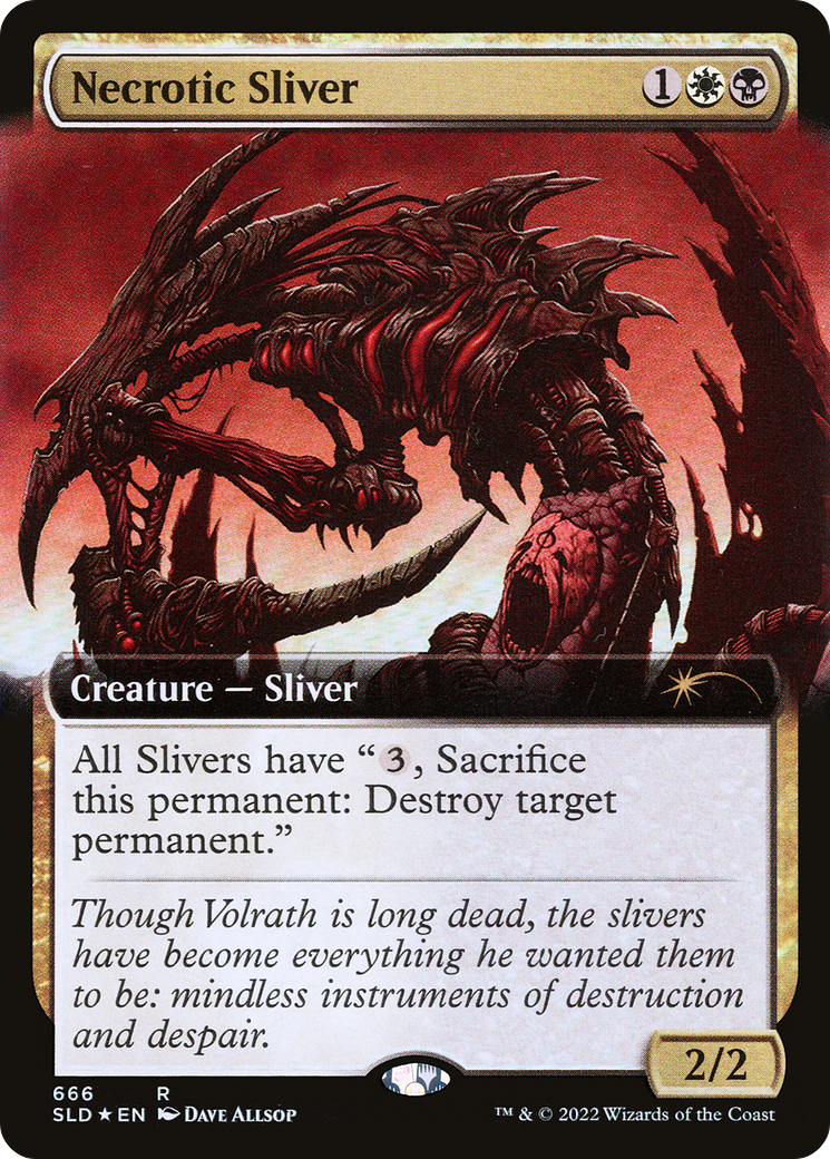 Necrotic Sliver (Extended Art) [Secret Lair Drop Promos] | Gate City Games LLC