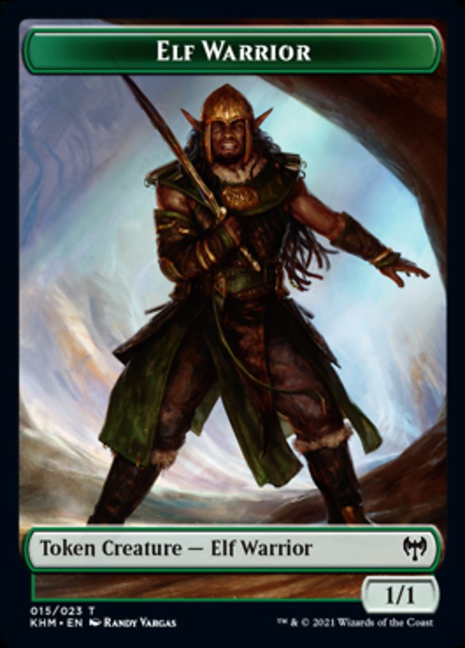 Elf Warrior Token [Kaldheim Tokens] | Gate City Games LLC