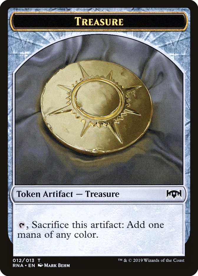Cleric // Treasure Double-Sided Token [Ravnica Allegiance Guild Kit Tokens] | Gate City Games LLC