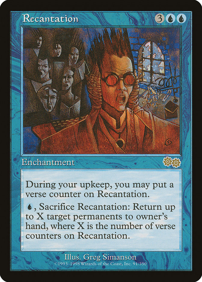 Recantation [Urza's Saga] | Gate City Games LLC