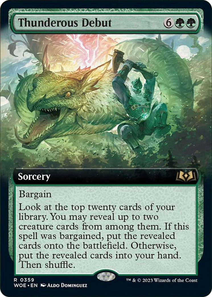 Thunderous Debut (Extended Art) [Wilds of Eldraine] | Gate City Games LLC