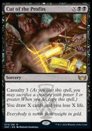 Cut of the Profits (Promo Pack) [Streets of New Capenna Promos] | Gate City Games LLC