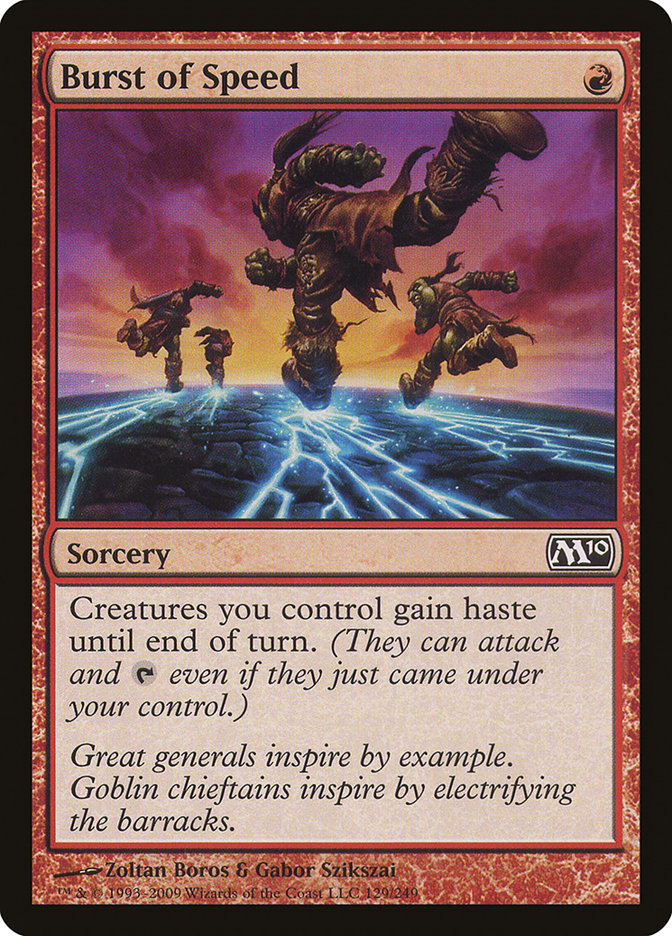 Burst of Speed [Magic 2010] | Gate City Games LLC
