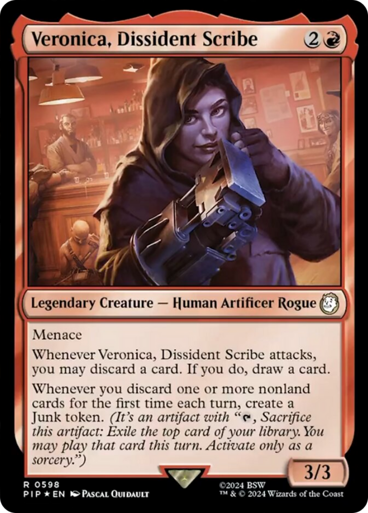 Veronica, Dissident Scribe (Surge Foil) [Fallout] | Gate City Games LLC