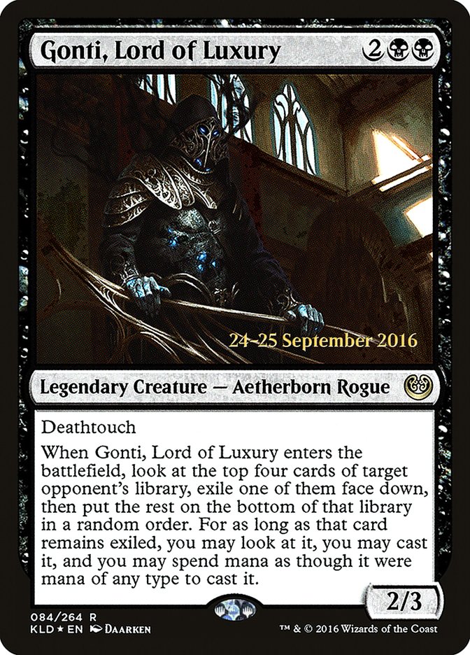 Gonti, Lord of Luxury [Kaladesh Prerelease Promos] | Gate City Games LLC