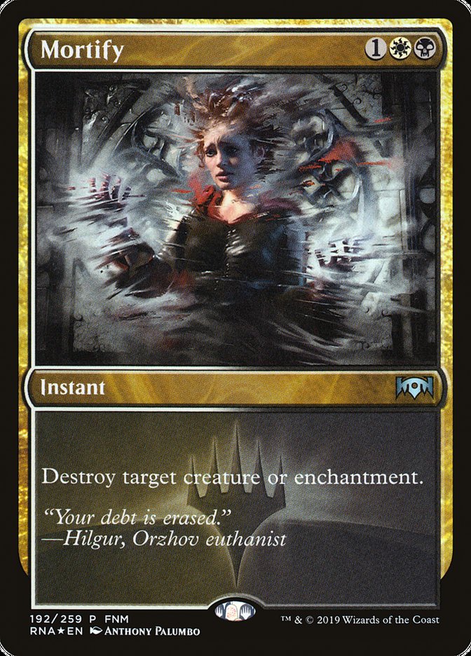 Mortify (FNM) [Ravnica Allegiance Promos] | Gate City Games LLC