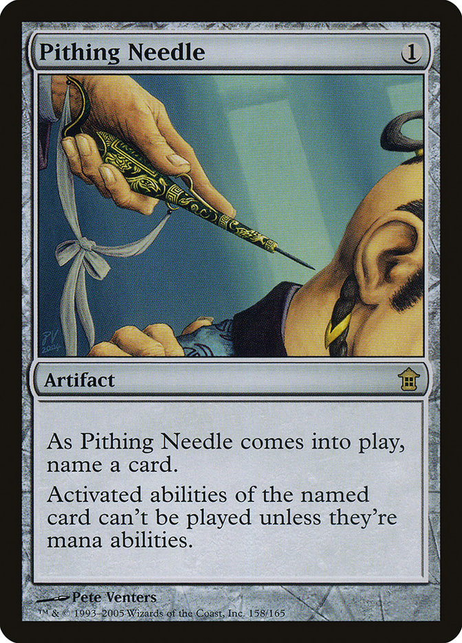 Pithing Needle [Saviors of Kamigawa] | Gate City Games LLC