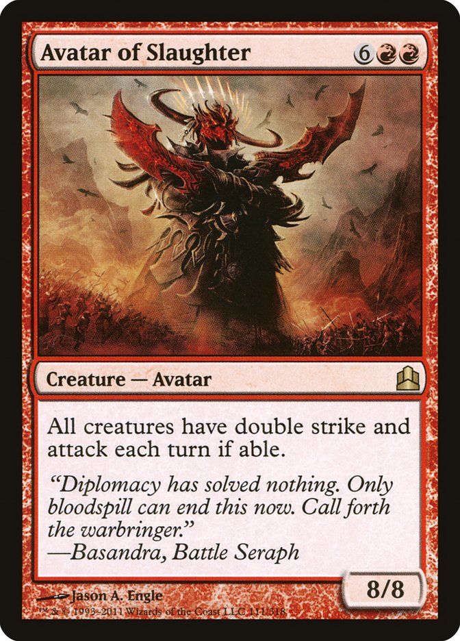Avatar of Slaughter [Commander 2011] | Gate City Games LLC